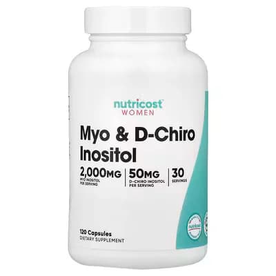 Nutricost Women Myo-Inositol 2000mg & D-Chiro-Inositol 50mg Capsules