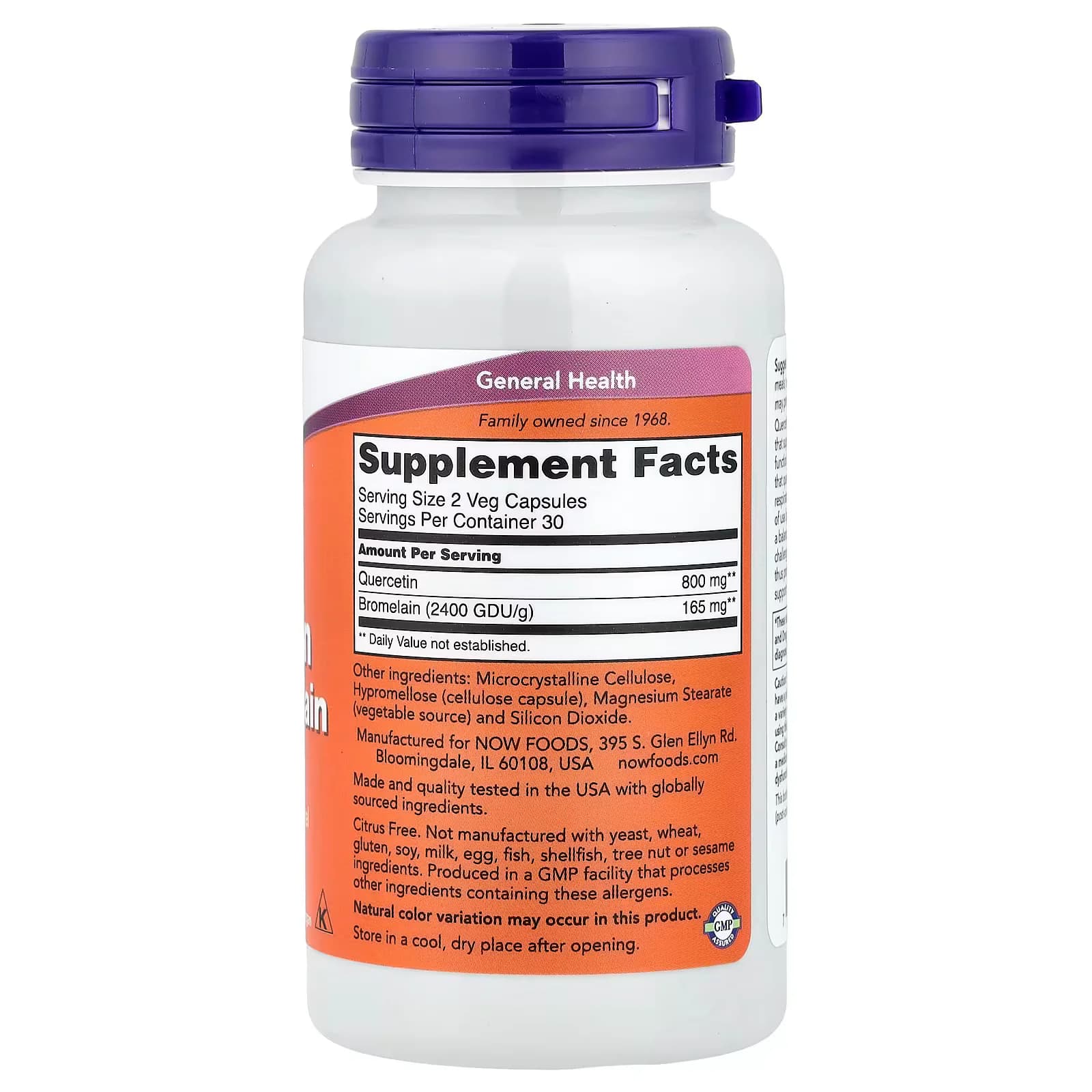 NOW Foods Quercetin with Bromelain Veg Capsules  in Pakistan