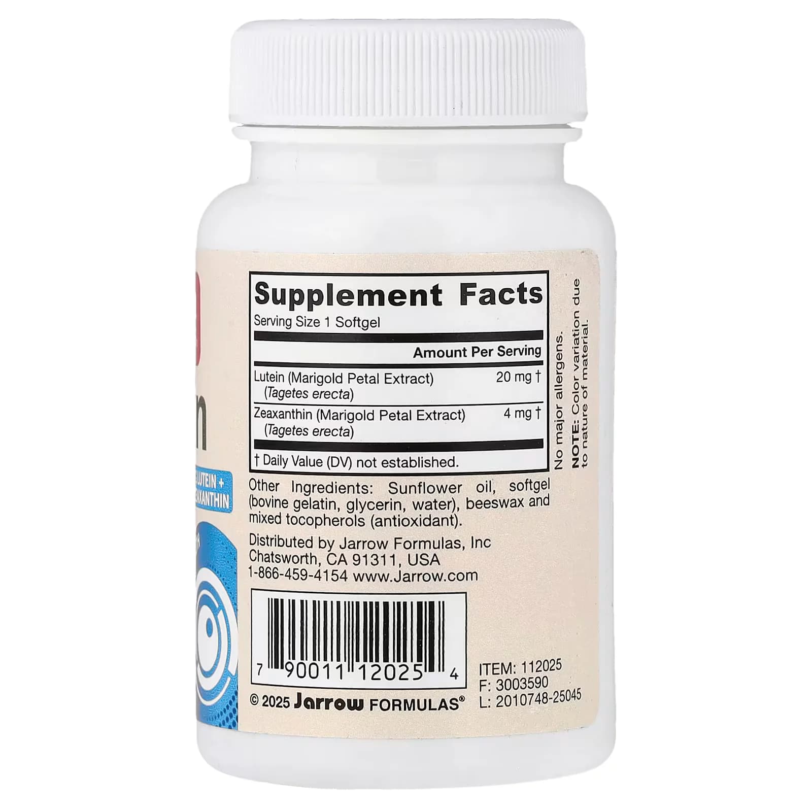 Jarrow Formulas Lutein 20mg Softgels Price In Pakistan