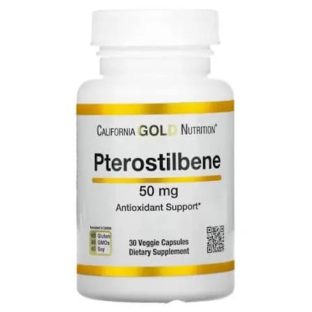 California Gold Nutrition Pterostilbene Plus, 60 Veggie Capsules — California Gold Nutrition — Veggie Capsules — in Pakistan