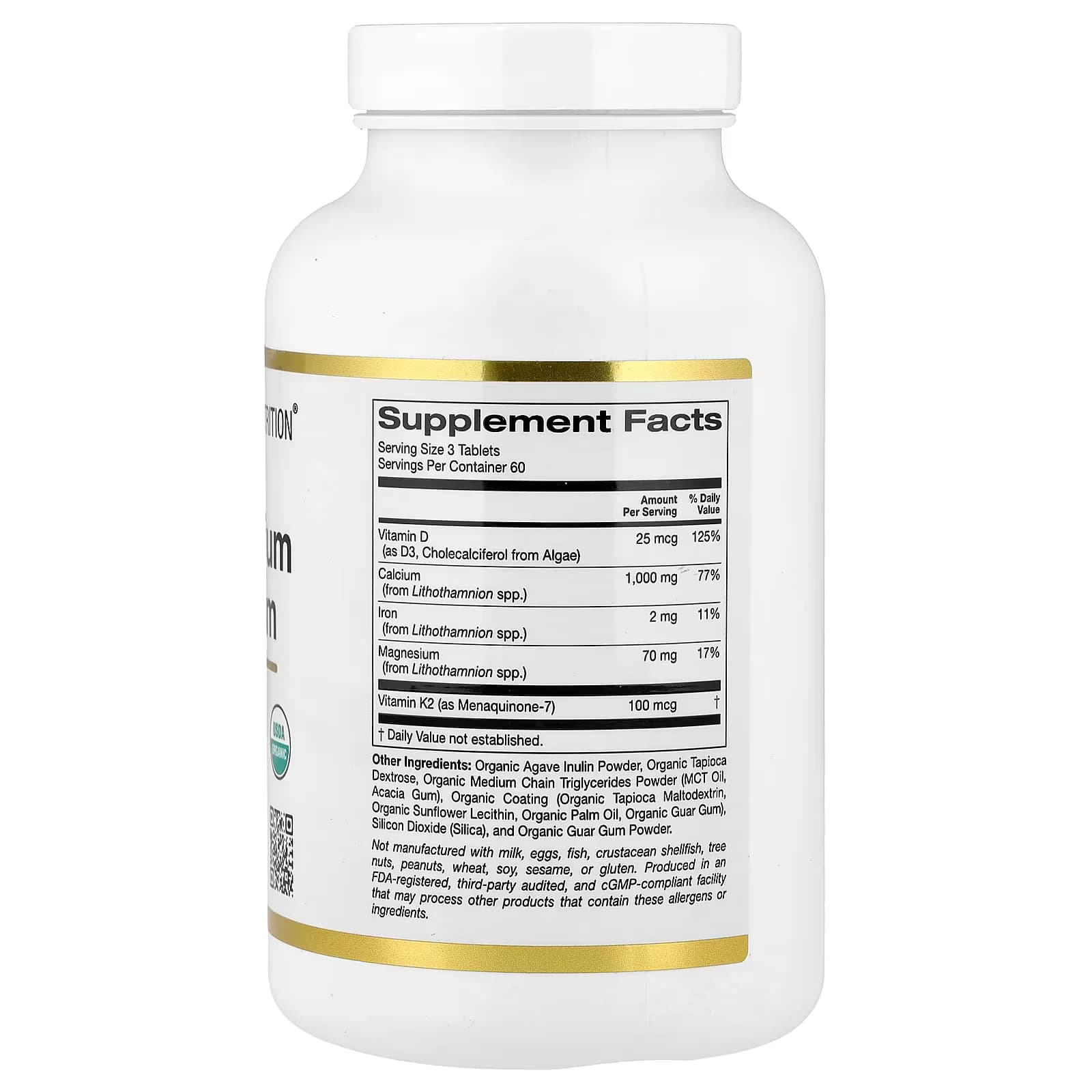 Buy California Gold Nutrition Calcium Magnesium D3 K2  Price in Pakistan