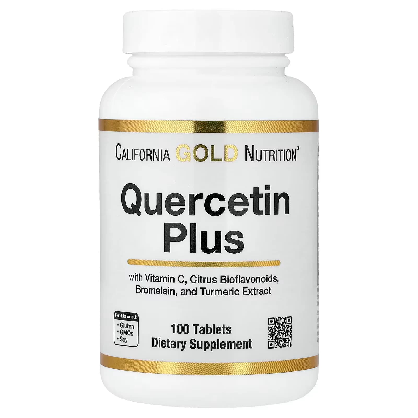 California Gold Nutrition Quercetin Plus, 100 Tablets