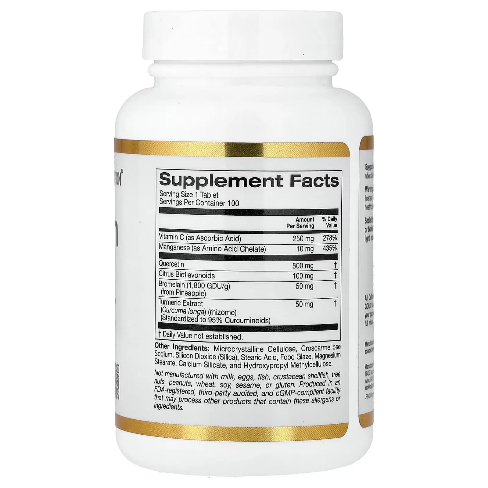 Buy California Gold Nutrition Quercetin Plus 100 Tablets Price in Pakistan