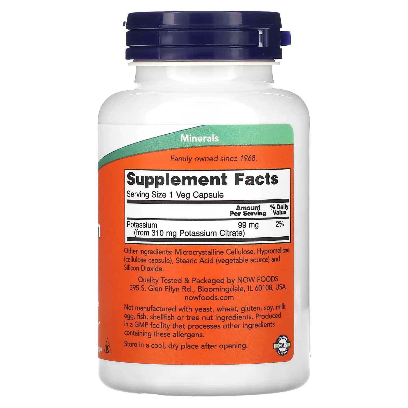 Trusted NOW Potassium Citrate 99mg Veg Capsules Price in Pakistan