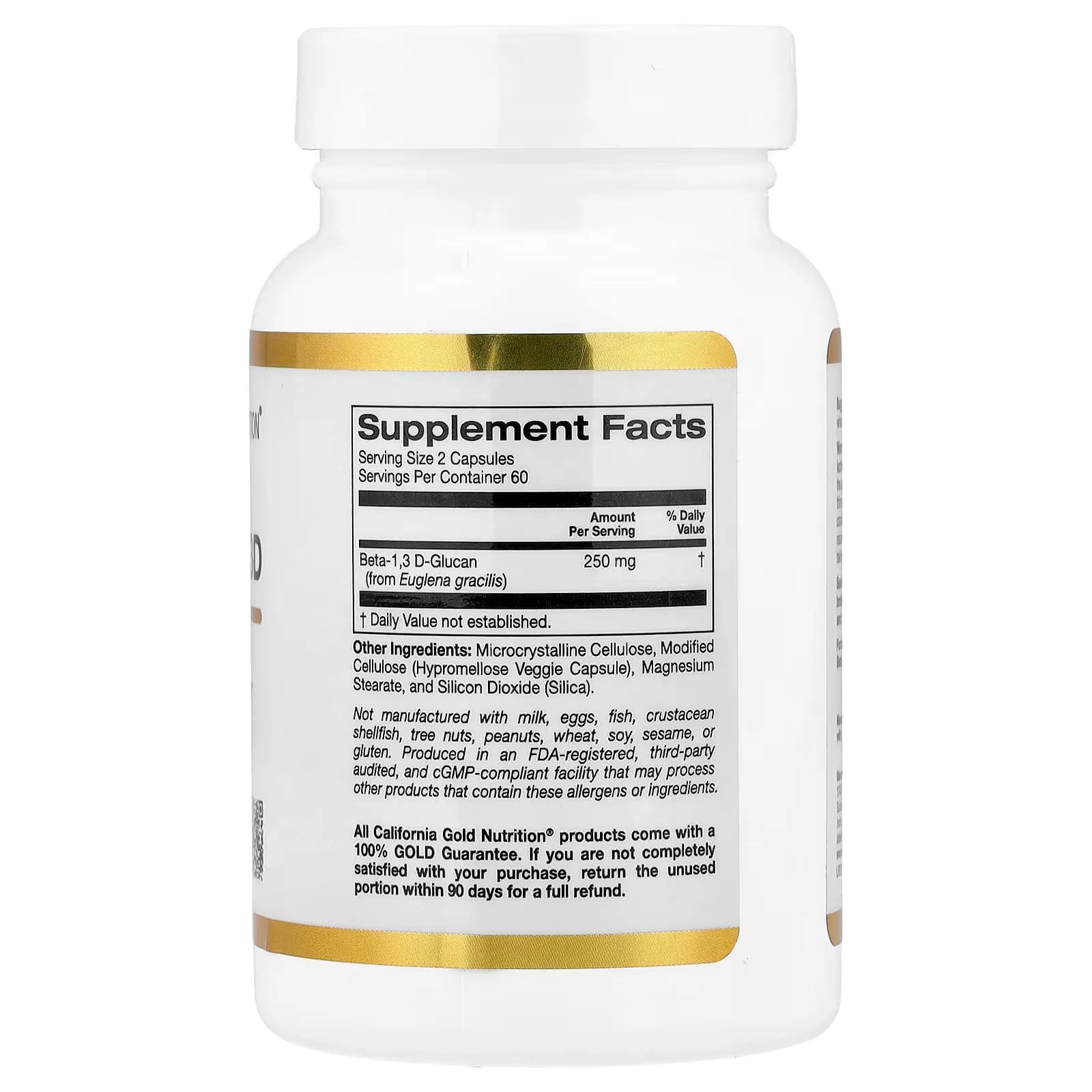 Explore California Gold Nutrition  Beta Glucan 1,3D 125 mg in Pakistan