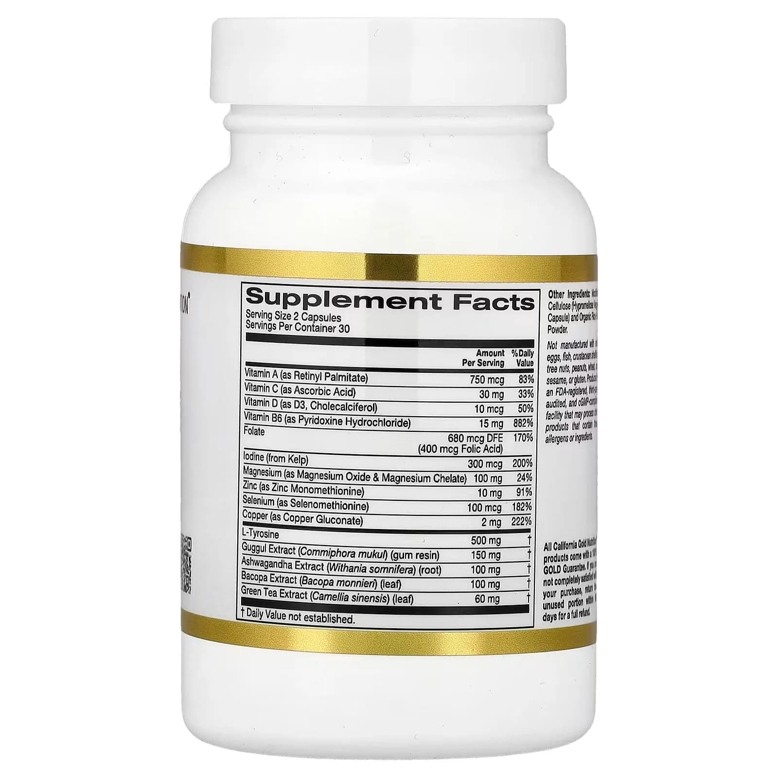 Explore California Gold Nutrition  Thyroid Support 60 Capsules in Pakistan
