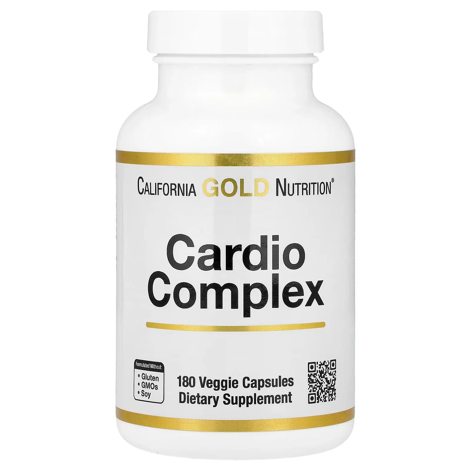 California Gold Nutrition Cardio Complex, 180 Veggie Capsules