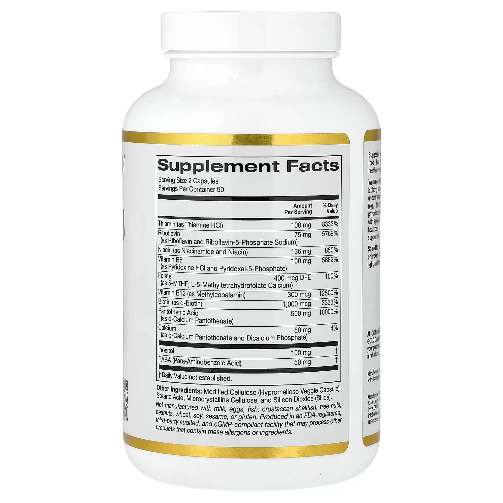 Explore California Gold Nutrition Complete B Complex 180 Capsules in Pakistan