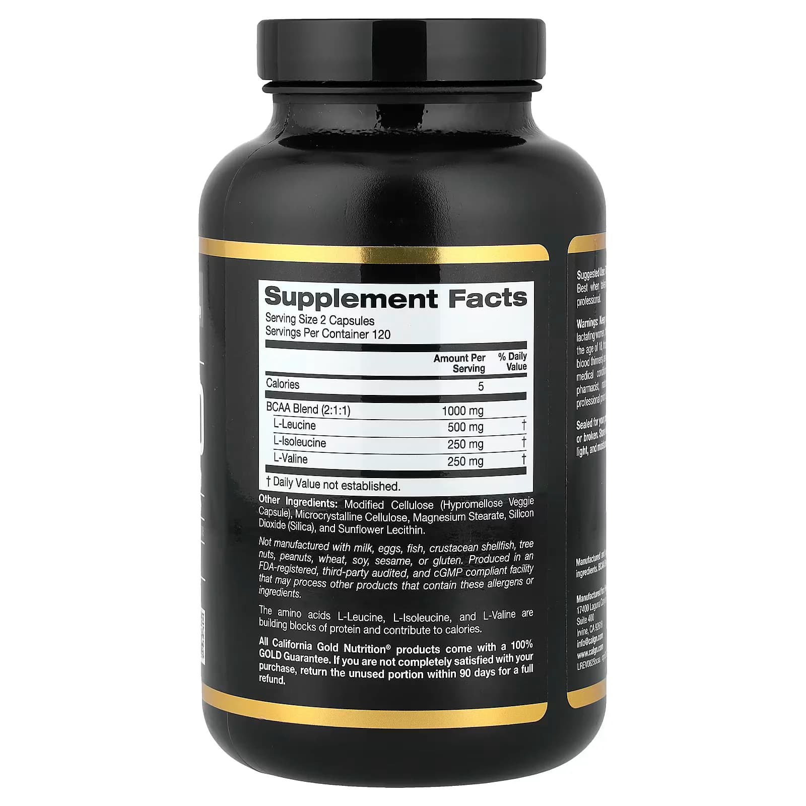 Explore California Gold Nutrition  Micronized BCAA 240 Capsules in Pakistan