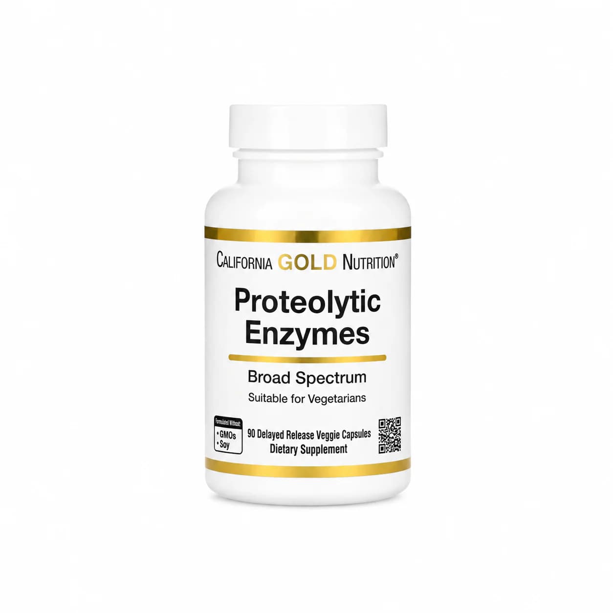 California Gold Nutrition Proteolytic Enzymes 90 Veggie Capsules