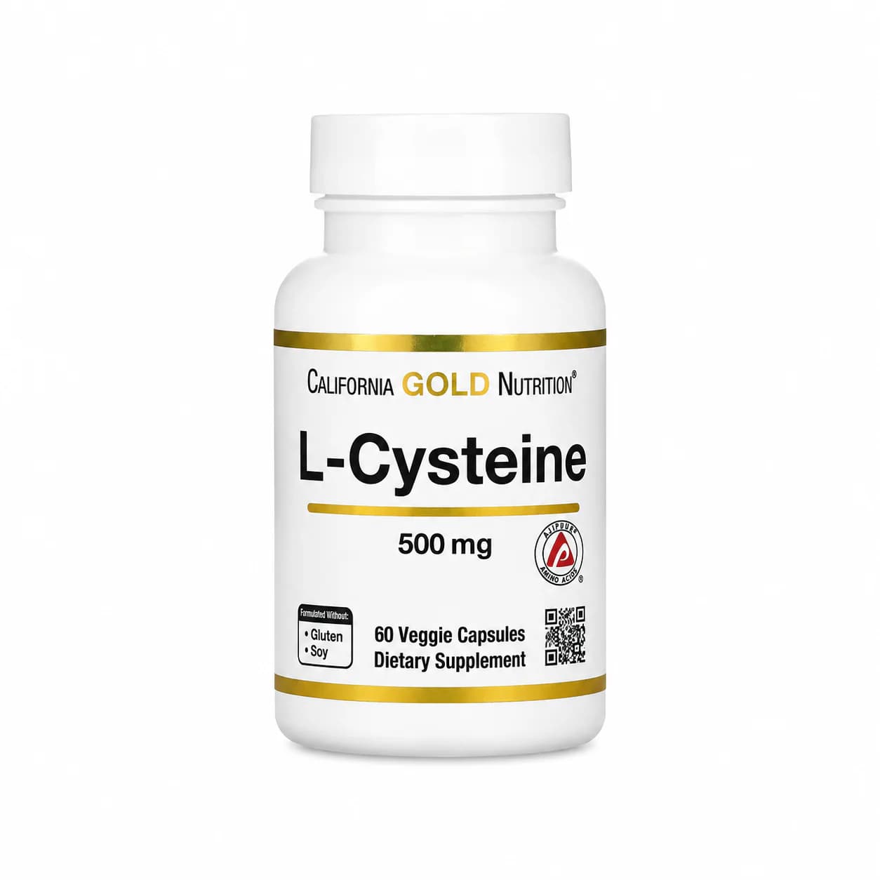 California Gold Nutrition L-Cysteine, AjiPure® 500 mg 60 Veggie Capsules