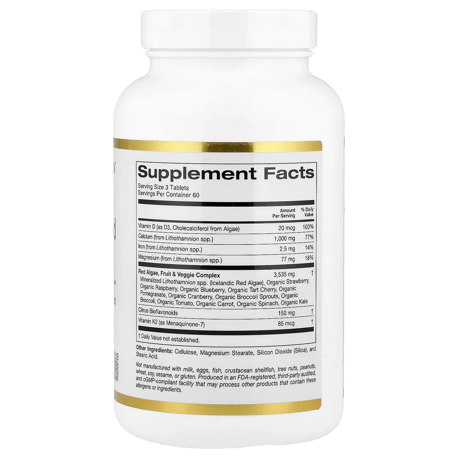 Get California Gold Nutrition, Algae Calcium Price in Pakistan