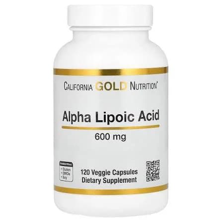 California Gold Nutrition Alpha Lipoic Acid, 600mg  120 Veggie Capsules