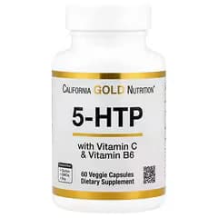 California Gold Nutrition 5-HTP with Vitamin B6 & Vitamin C 60 Veggie Capsules