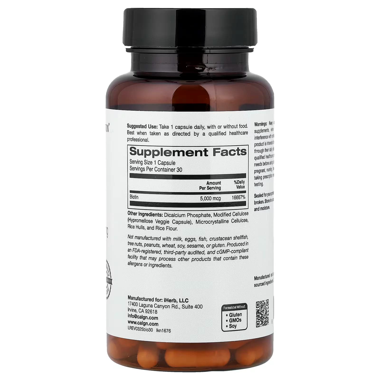 Buy Original Biotin 5000 mcg Price in Pakistan