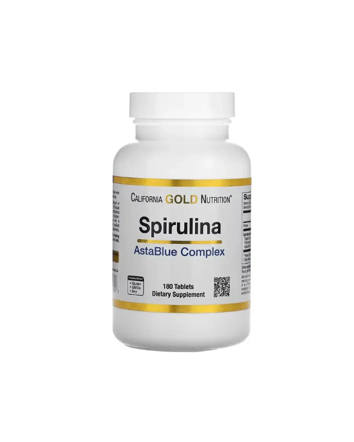 California Gold Nutrition Spirulina Organic AstaBlue Complex Blend, 60 Tablets
