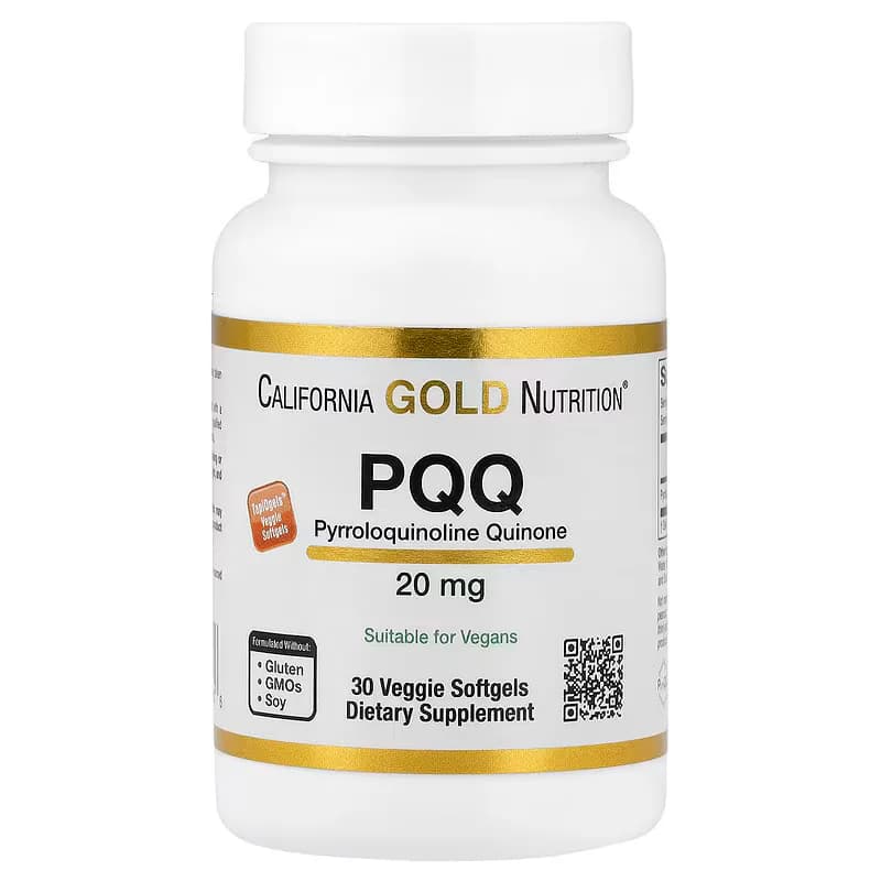 California Gold Nutrition PQQ, 20mg  30 Veggie Softgels