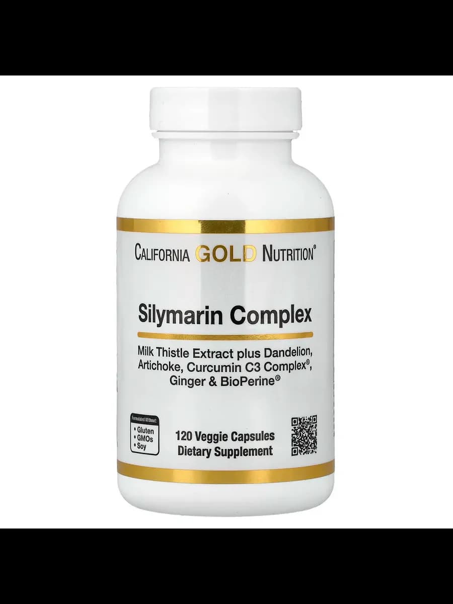 California Gold Nutrition  Silymarin Complex, 120 Veggie Capsules