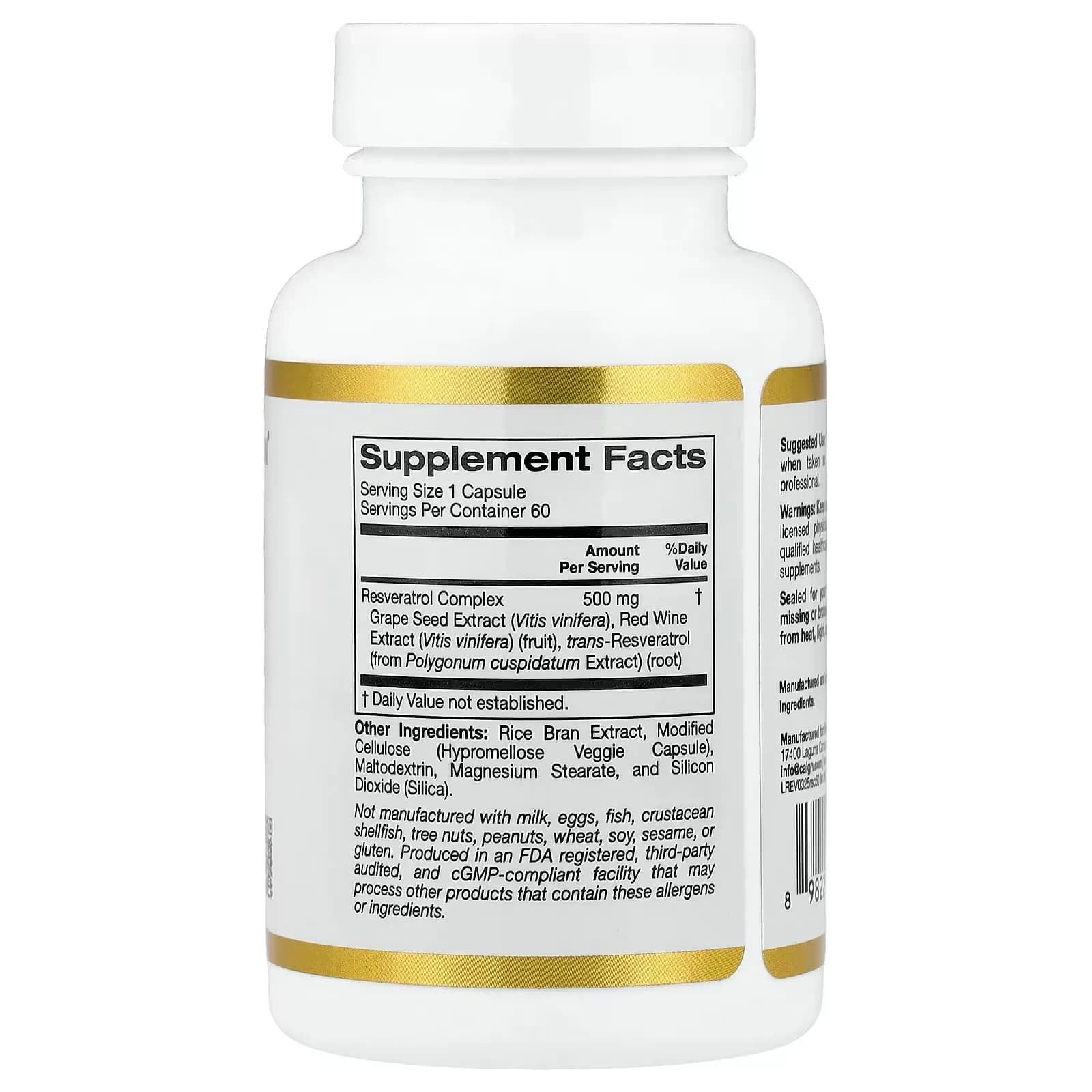 California Gold Nutrition Resveratrol Complex Price in Pakistan