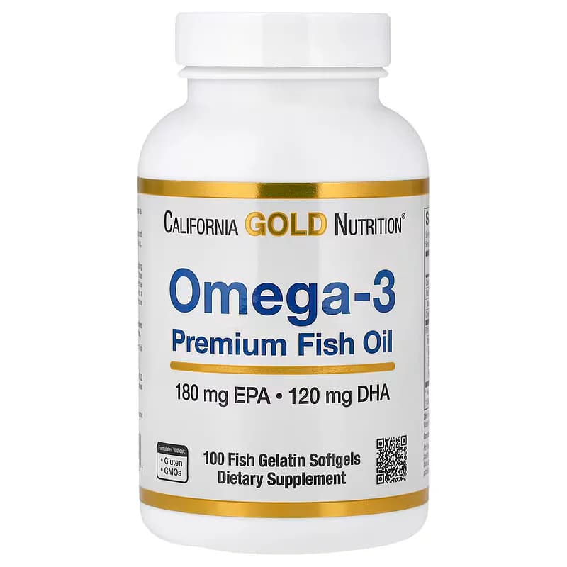 California Gold Nutrition Omega-3 Premium Fish Oil 1100mg Softgels