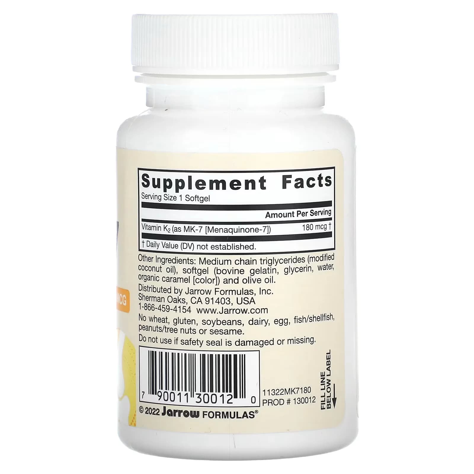 Jarrow MK-7 Vitamin K2 180mcg Softgels Pakistan