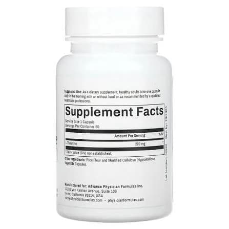Get Advance Physician Formulas  L-Theanine 200mg Price in Pakistan