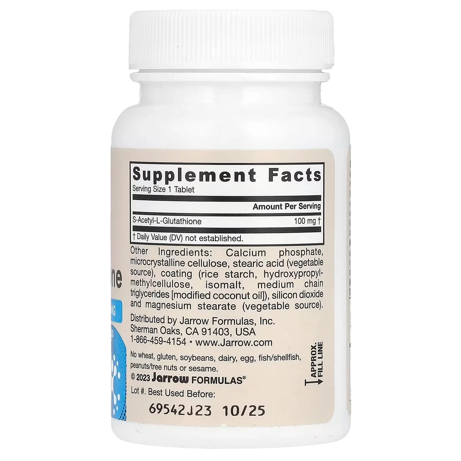 Jarrow Vegan S-Acetyl Glutathione 100mg Tablets Pakistan