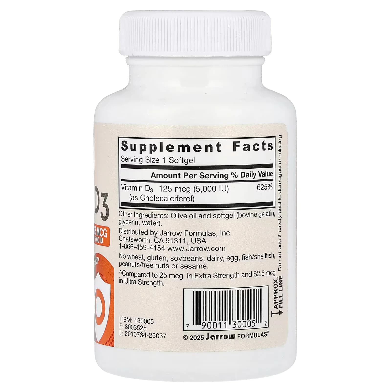 Jarrow Vitamin D3 5000 IU 100 Softgels Price In Pakistan