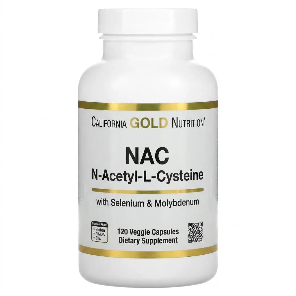 California Gold Nutrition N-Acetyl-L-Cysteine 120 Veggie Capsules