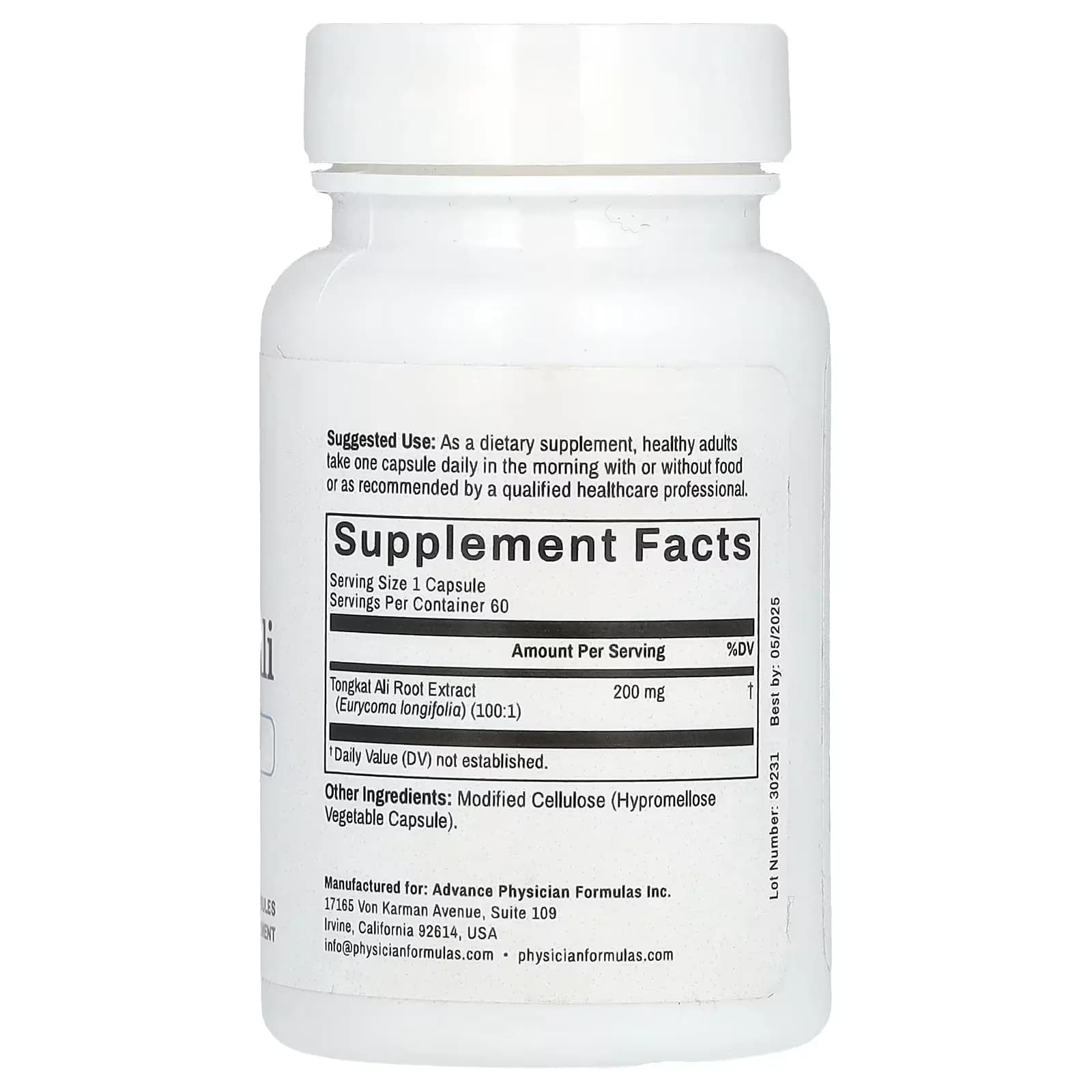 Get Advance Physician Formulas Tongkat Ali 200mg Price in Pakistan