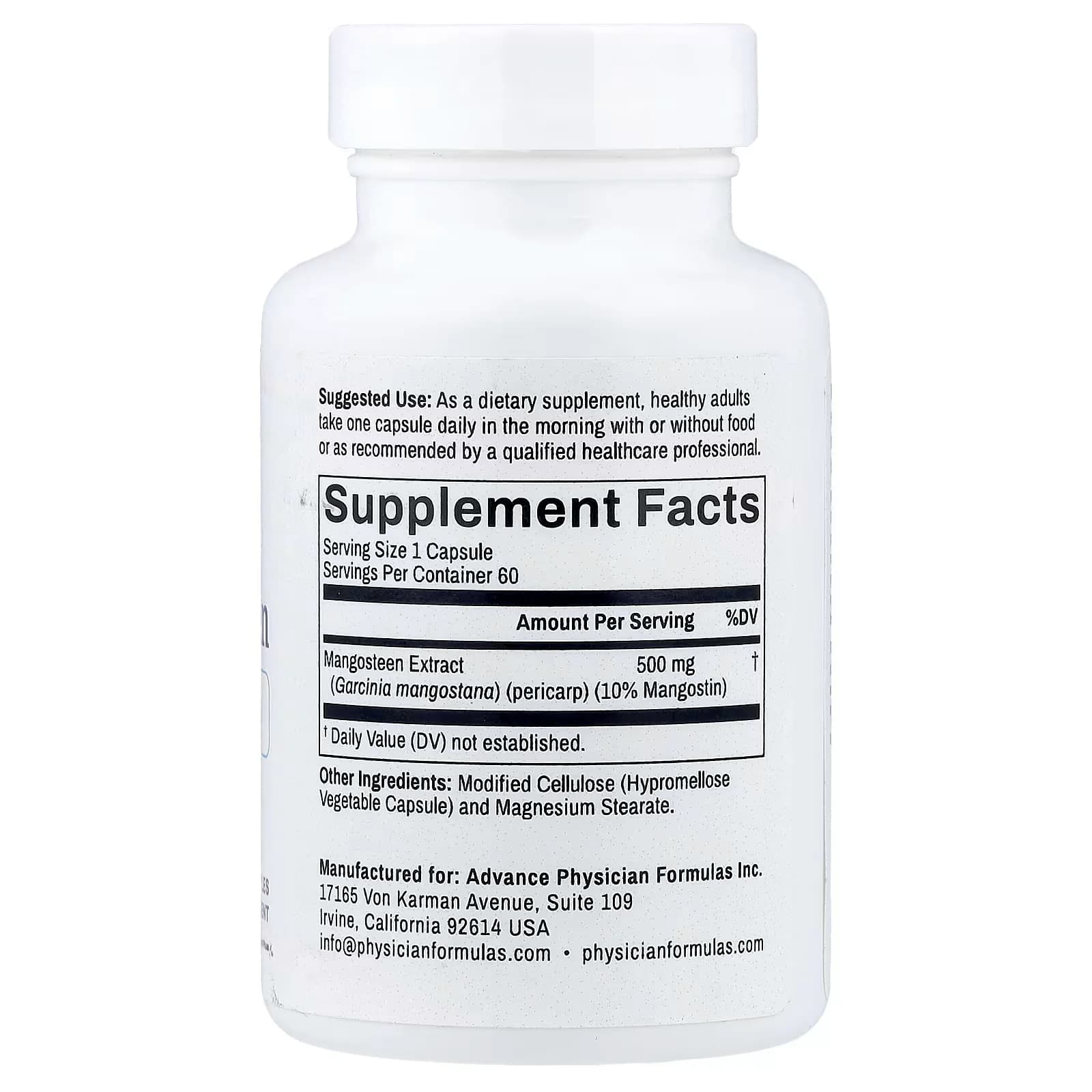 Buy Advance Physician Formulas  Mangosteen 500mg Price in Pakistan