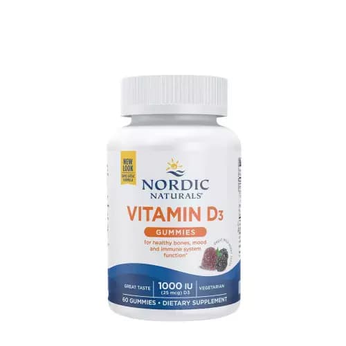 Nordic Naturals Vitamin D3 Gummies, Wild Berry  Gummies