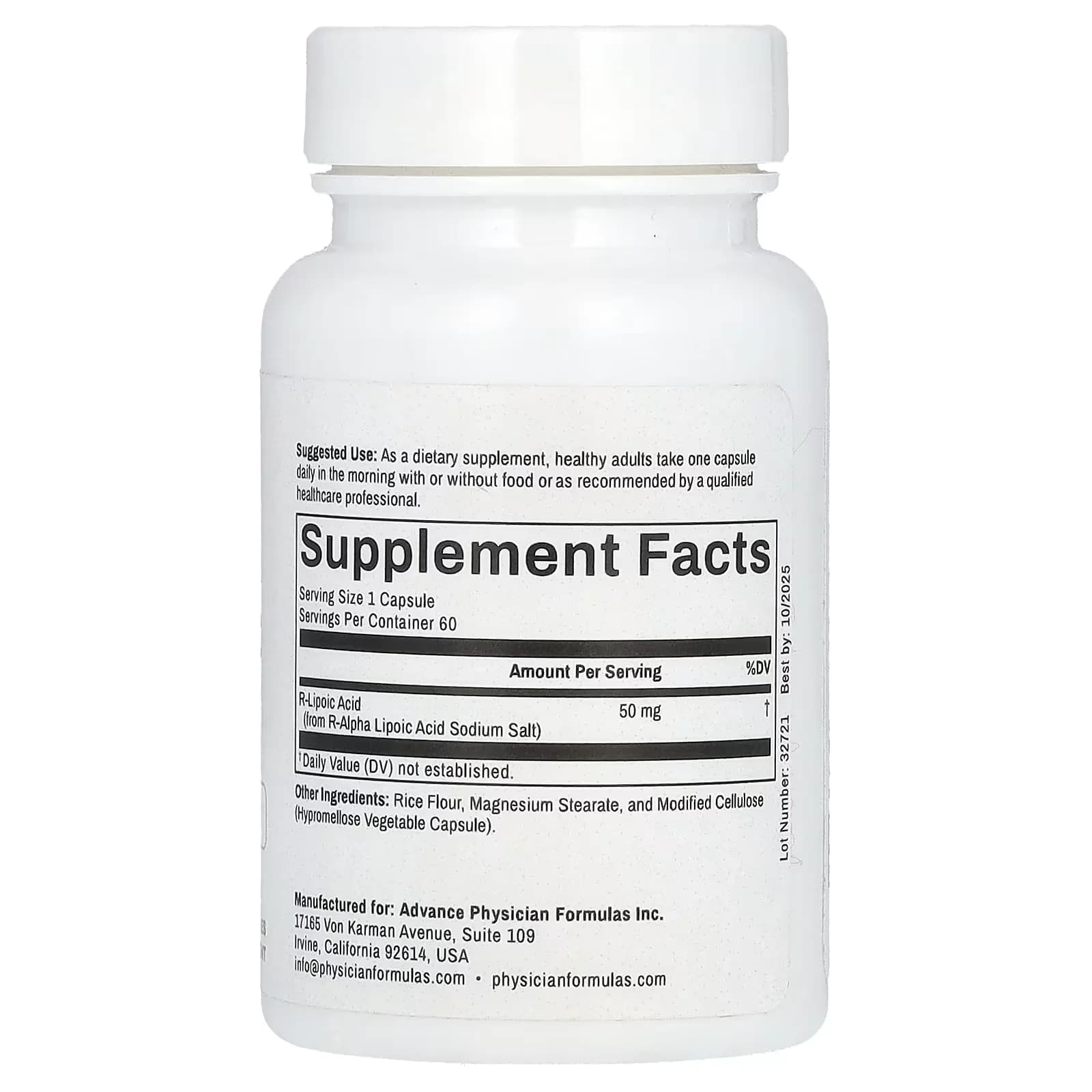 Explore Advance Physician Formulas R-Lipoic Acid 50 mg Price in Pakistan