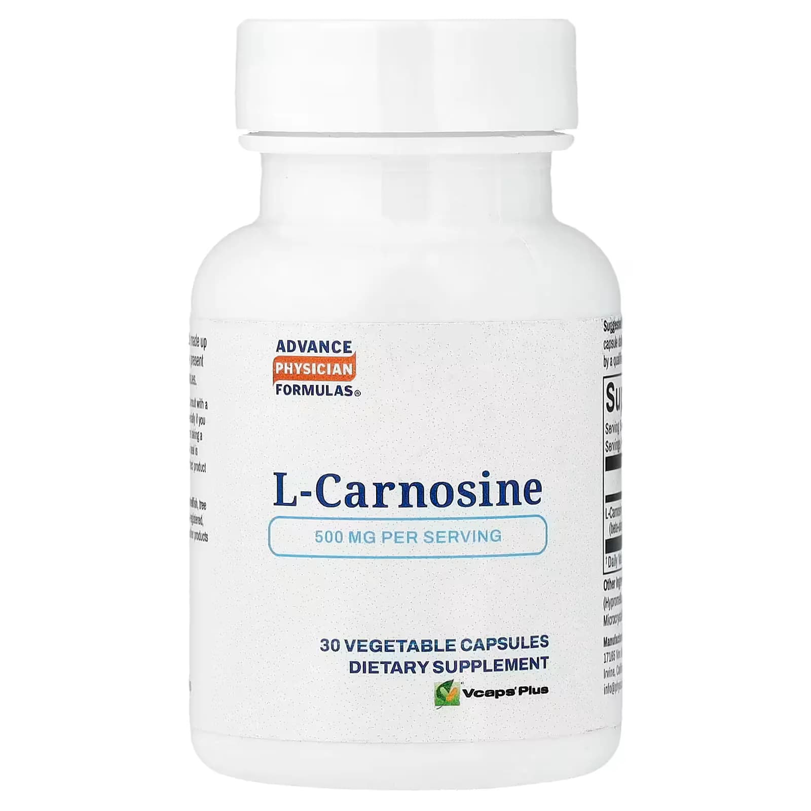 Get Advance Physician Formulas L-Carnosine 500 mg in Price Pakistan