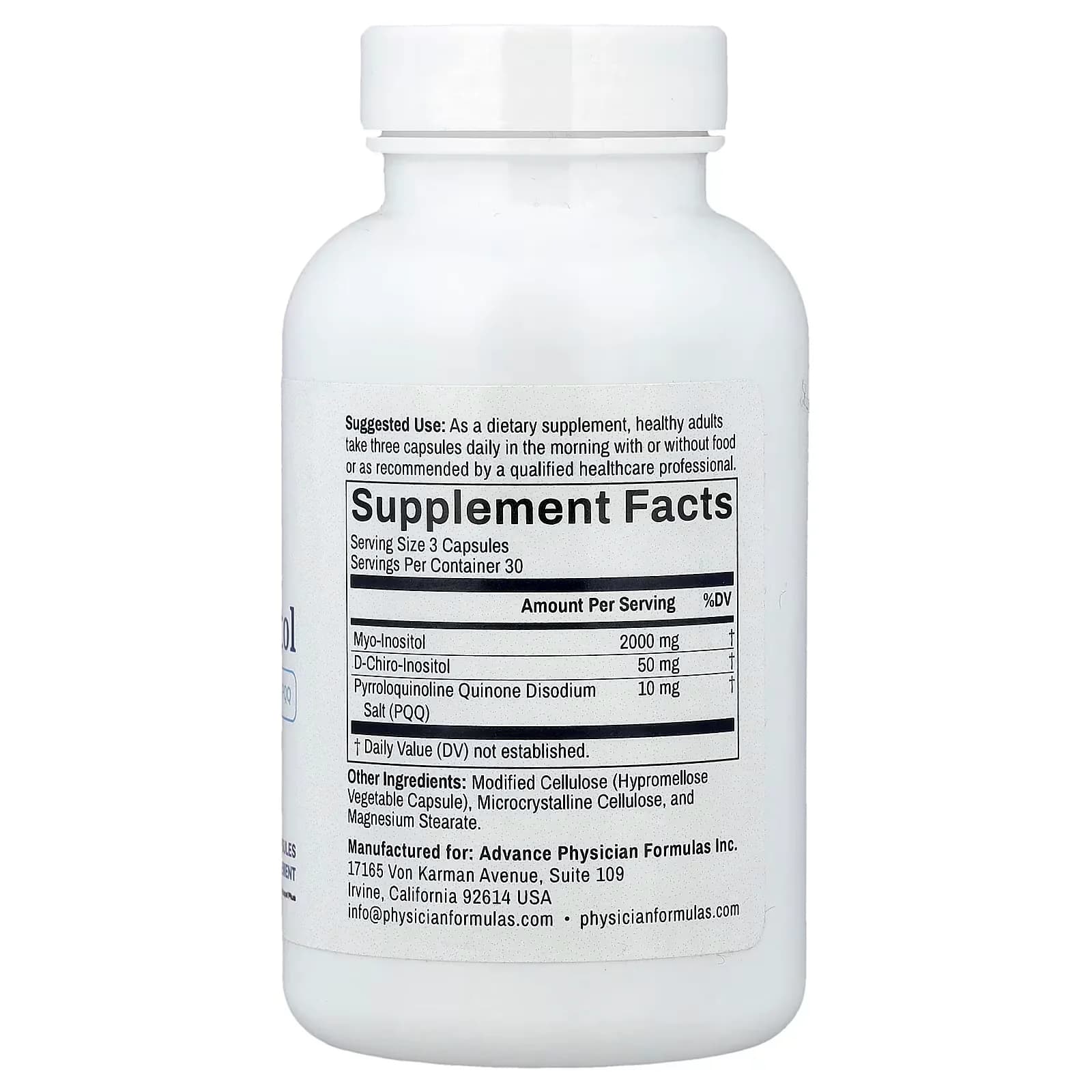 Buy Advance Physician Formulas Myo-Inositol Capsules Price in Pakistan
