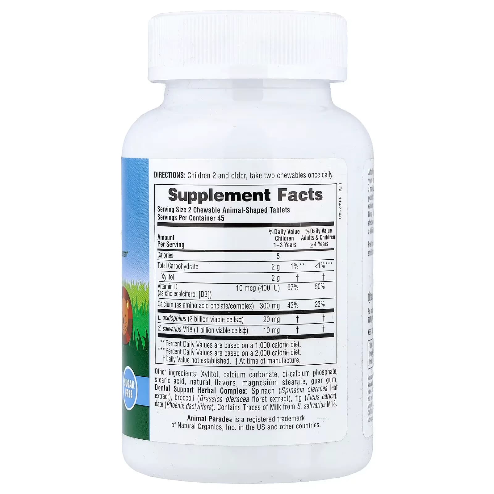 NaturesPlus Animal Parade Tooth Fairy Dental Health Supplement | Pakistan