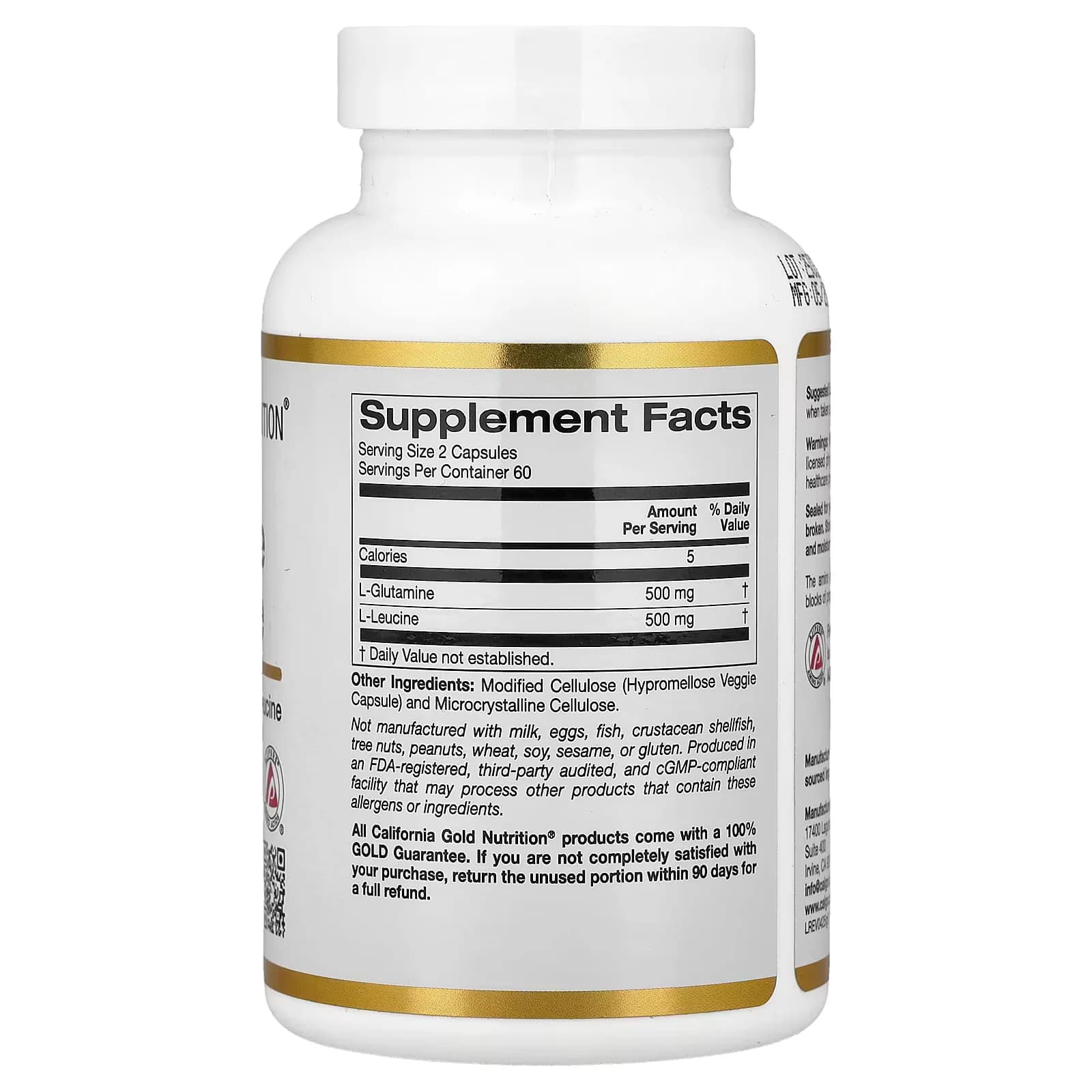 Order California Gold Nutrition L-Glutamine + L-Leucine in Pakistan