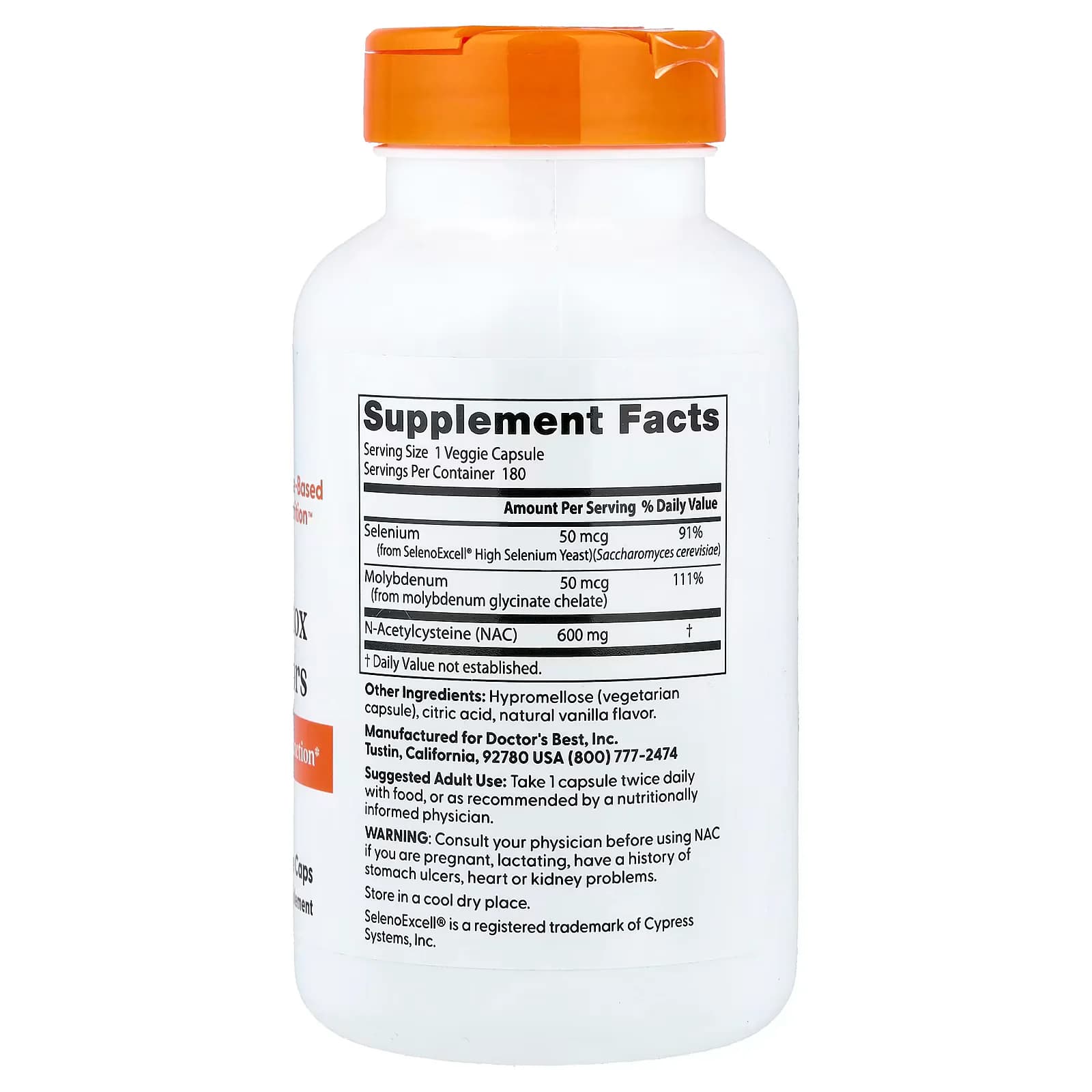 Doctor's Best NAC Detox Regulators Veggie Caps Price in Pakistan