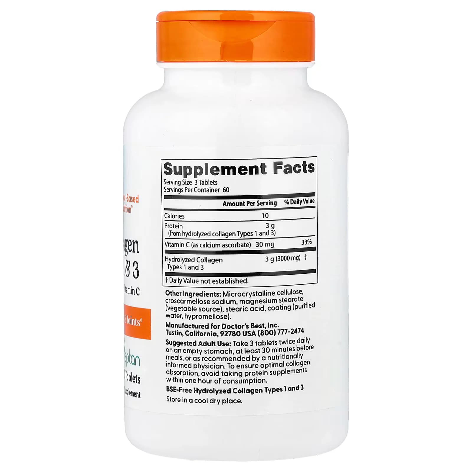 Doctor's Best Collagen Types 1 & 3 with Vitamin C Tablets in Pakistan