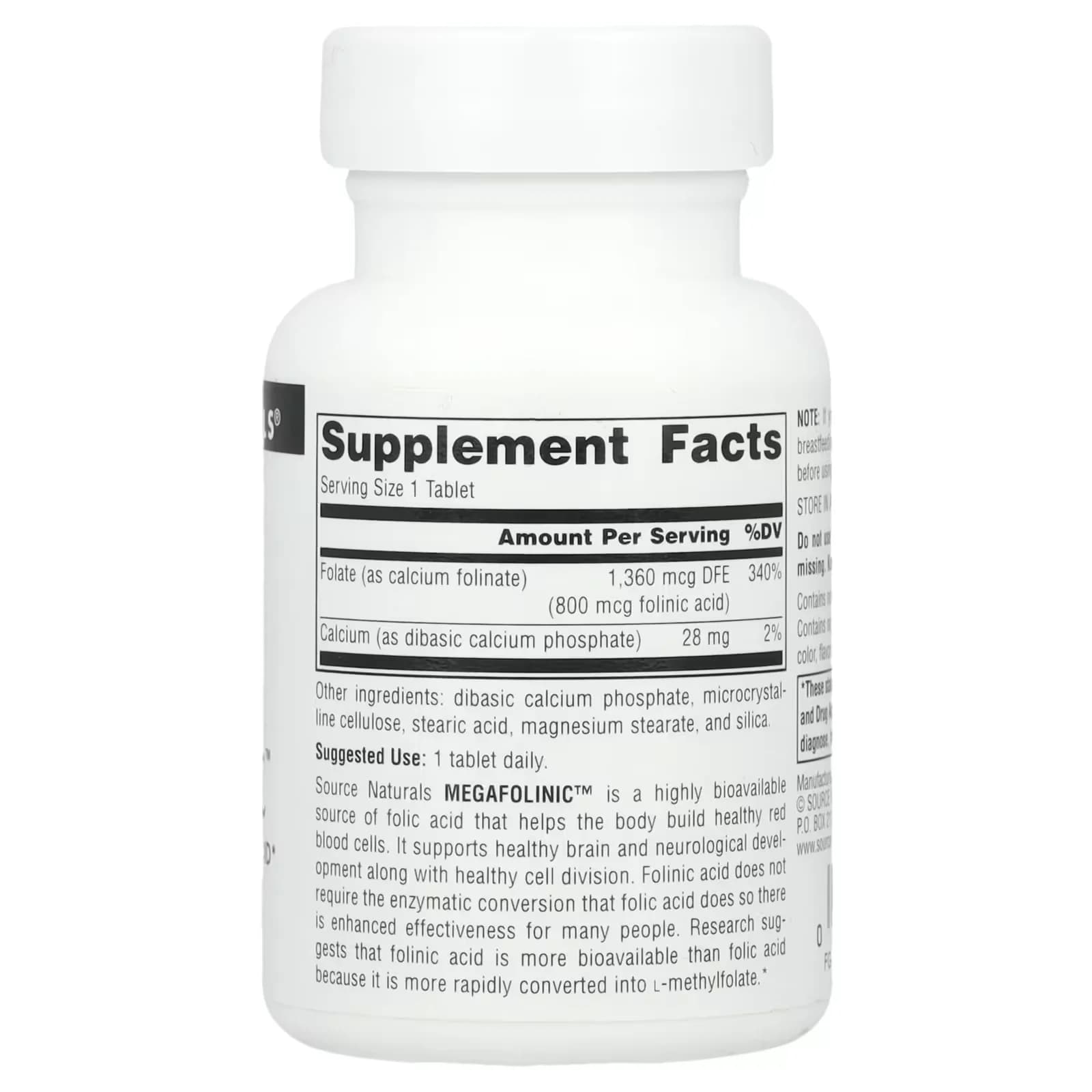 Buy Source Naturals MegaFolinic™ 800 mcg in Pakistan