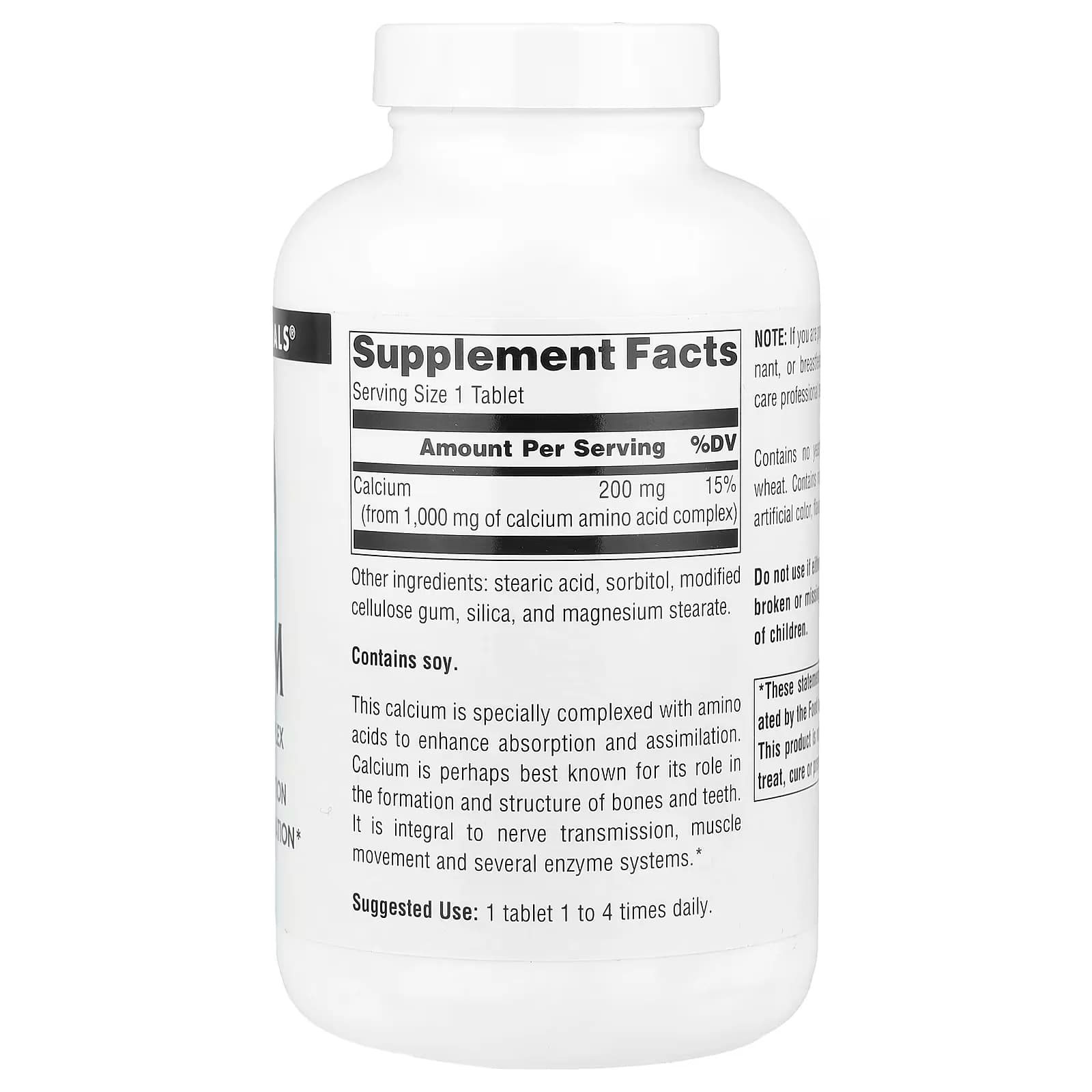 Buy Source Naturals Calcium 200 mg 250 Tablets in Pakistan
