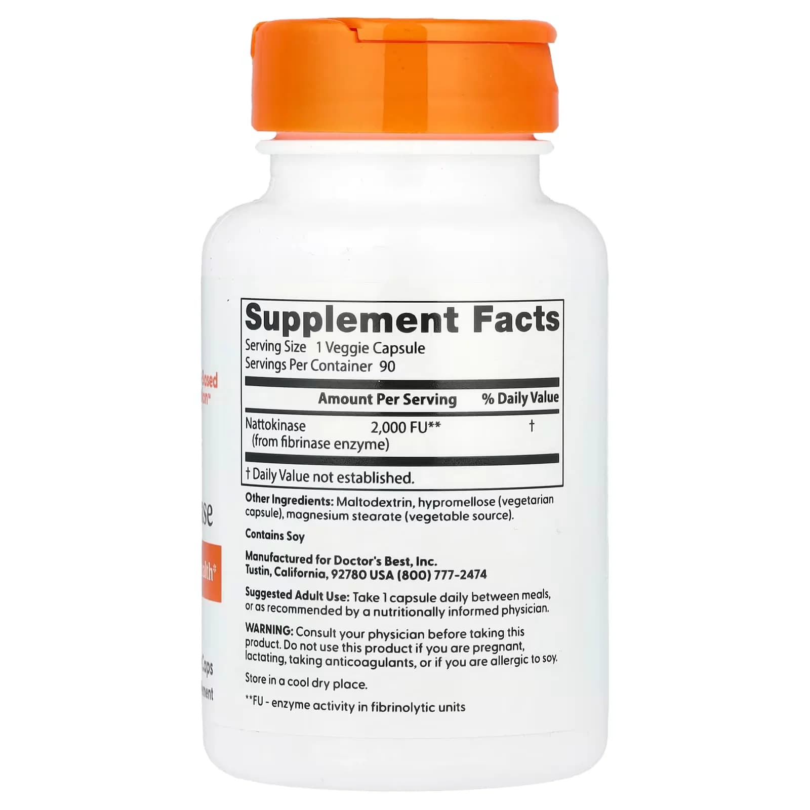 Doctor's Best Nattokinase 2000 FUs Veggie Caps Price in Pakistan