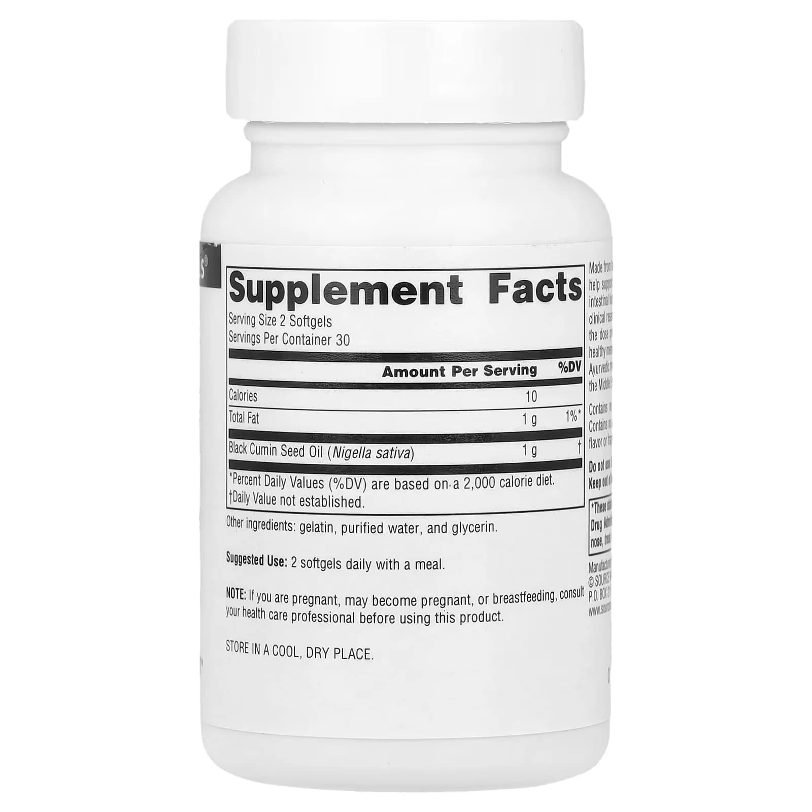 Buy Source Naturals Black Seed Oil 500 mg in Pakistan