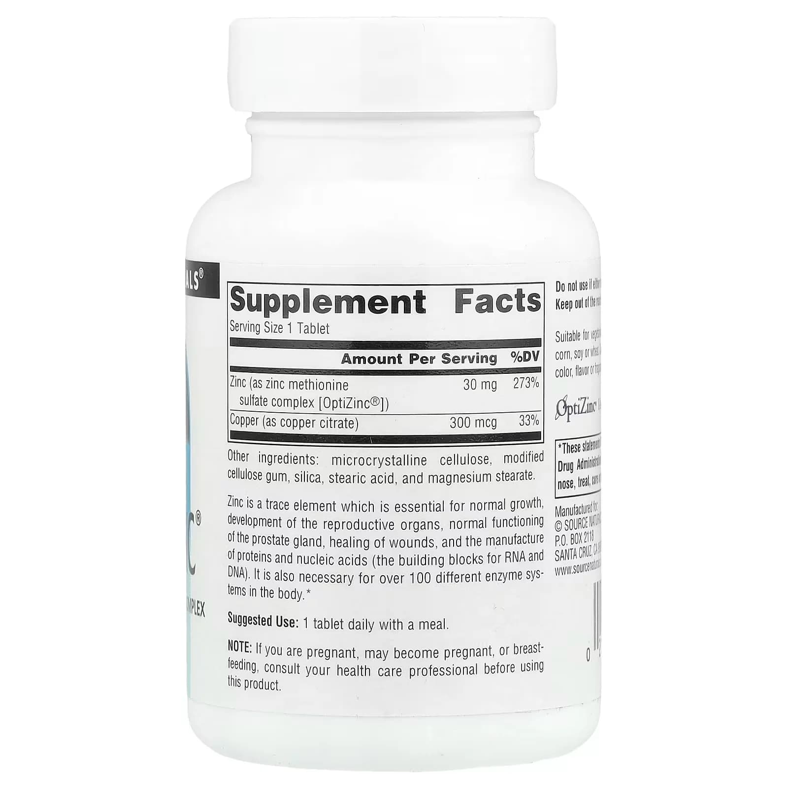 Buy Source Naturals OptiZinc® 240 Tablets in Pakistan
