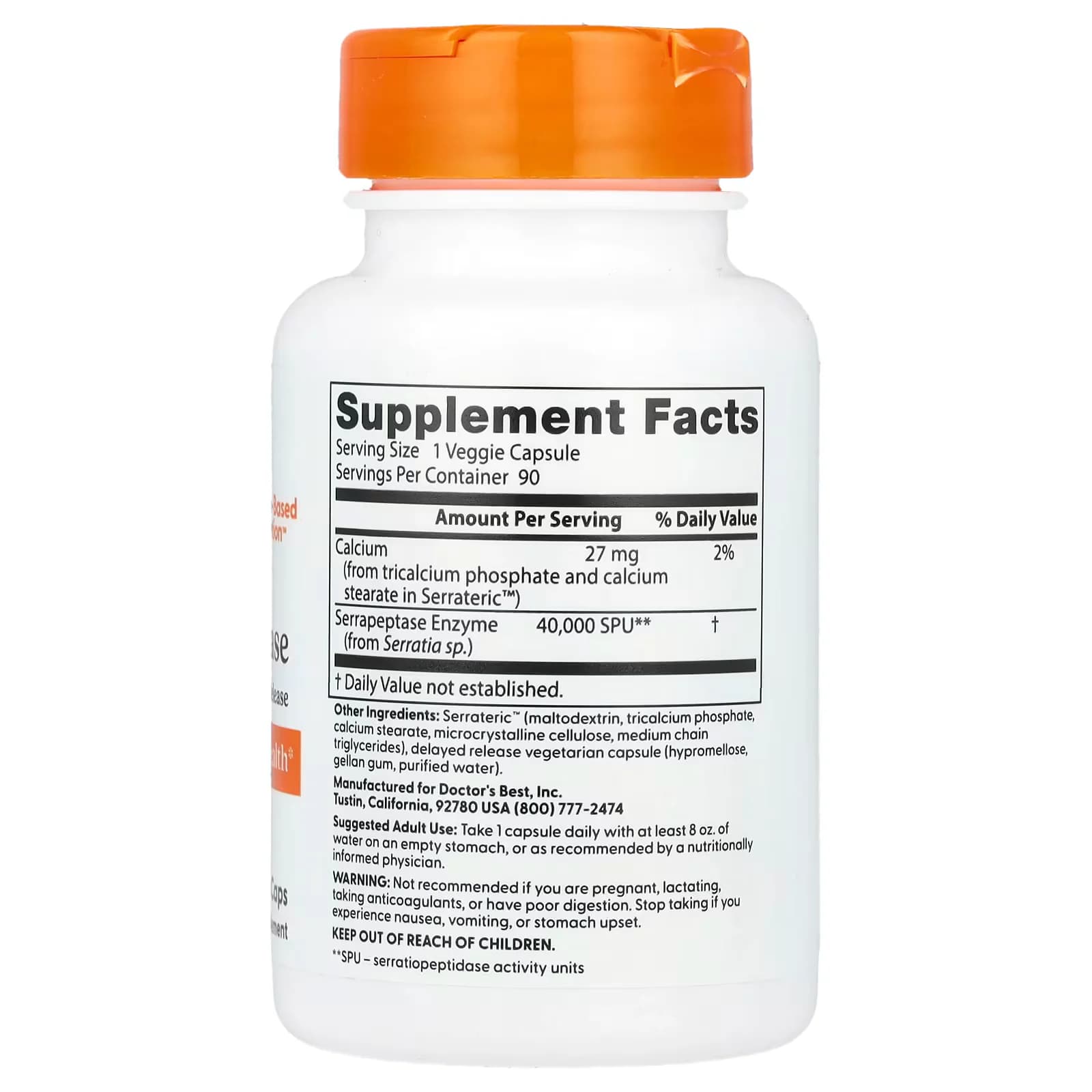 Natural Doctor's Best Serrapeptase Veggie Caps Price in Pakistan
