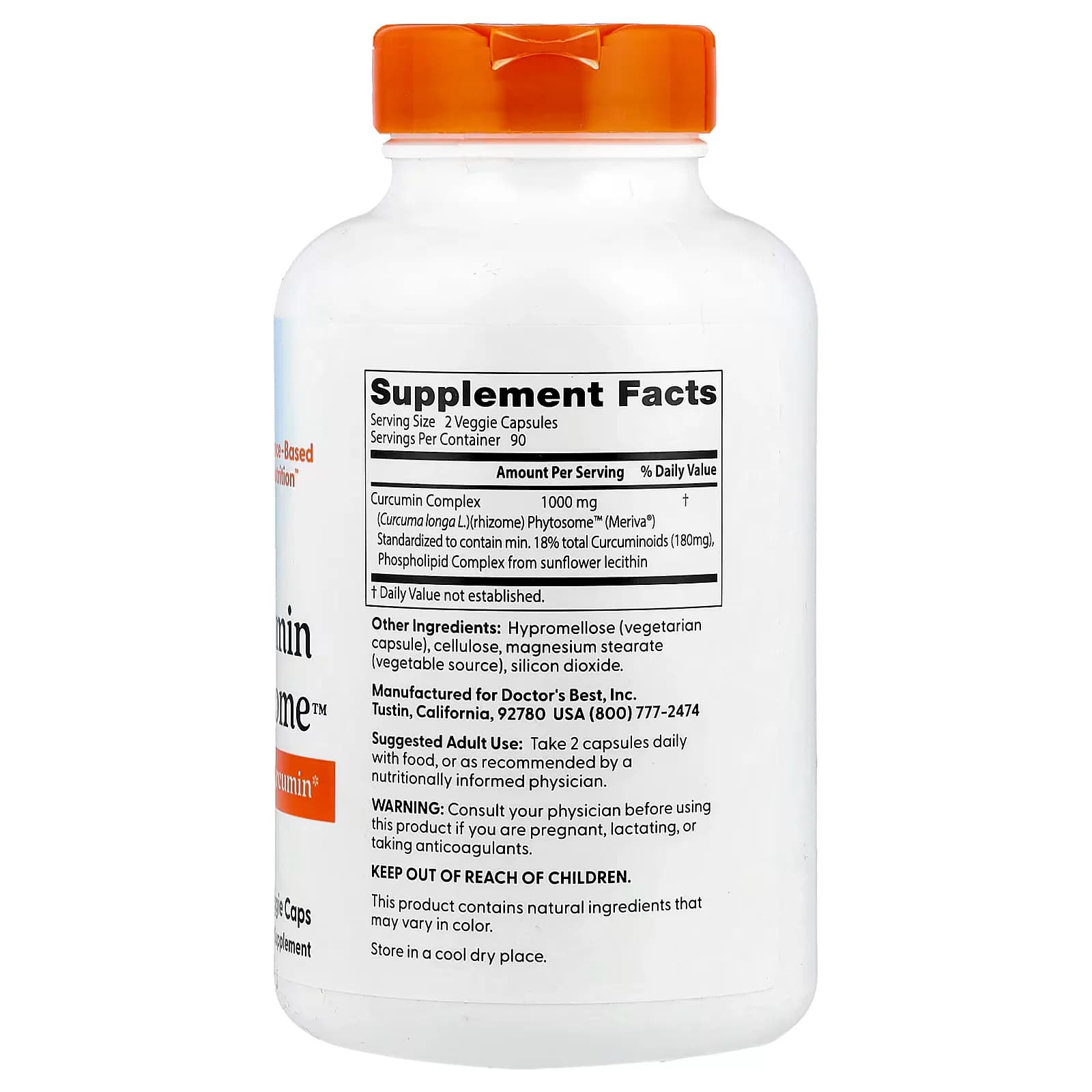 Organic Doctor's Best Curcumin Phytosome Veggie Caps Price in Pakisan