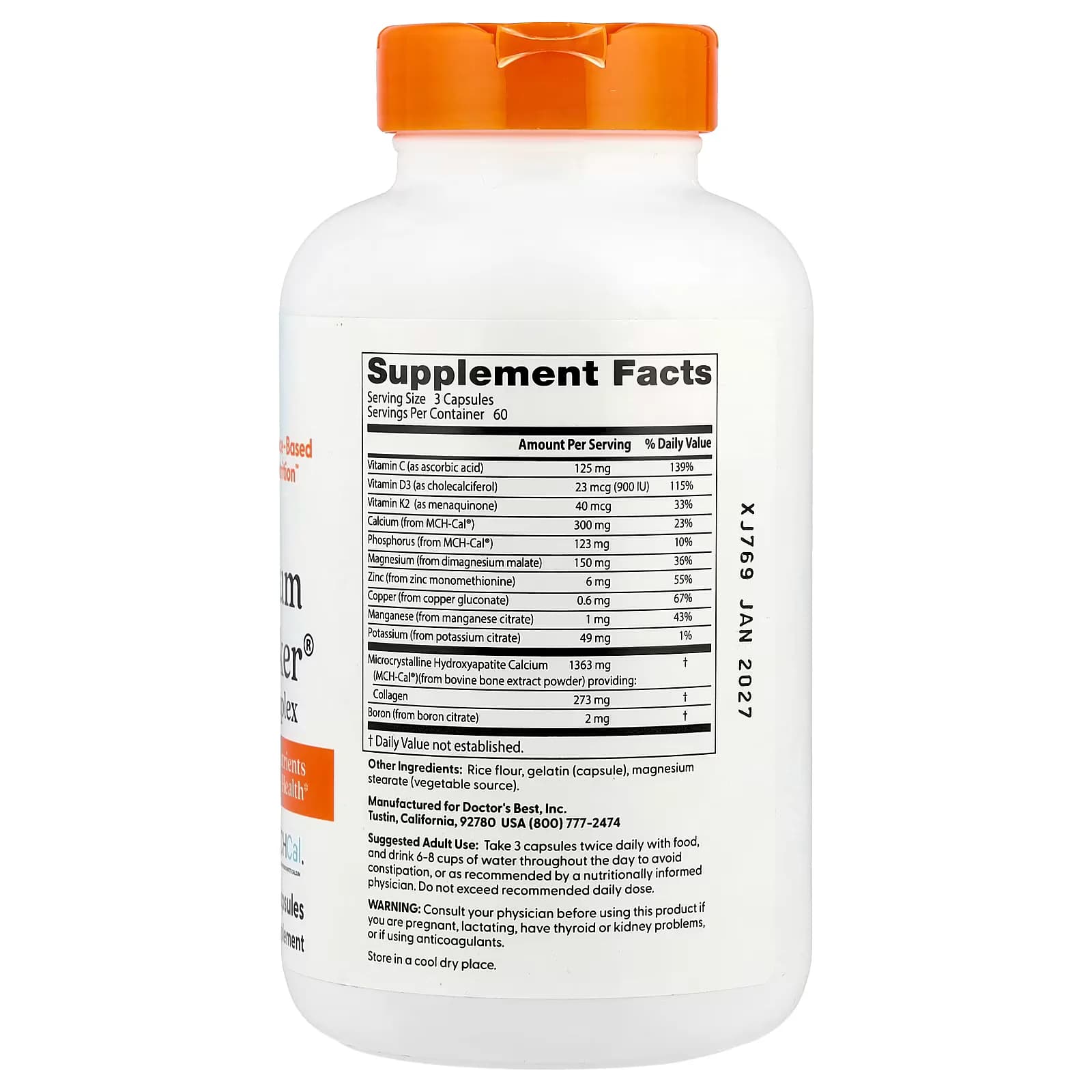 Doctor's Best Calcium Bone Maker Complex Capsules Price in Pakistan