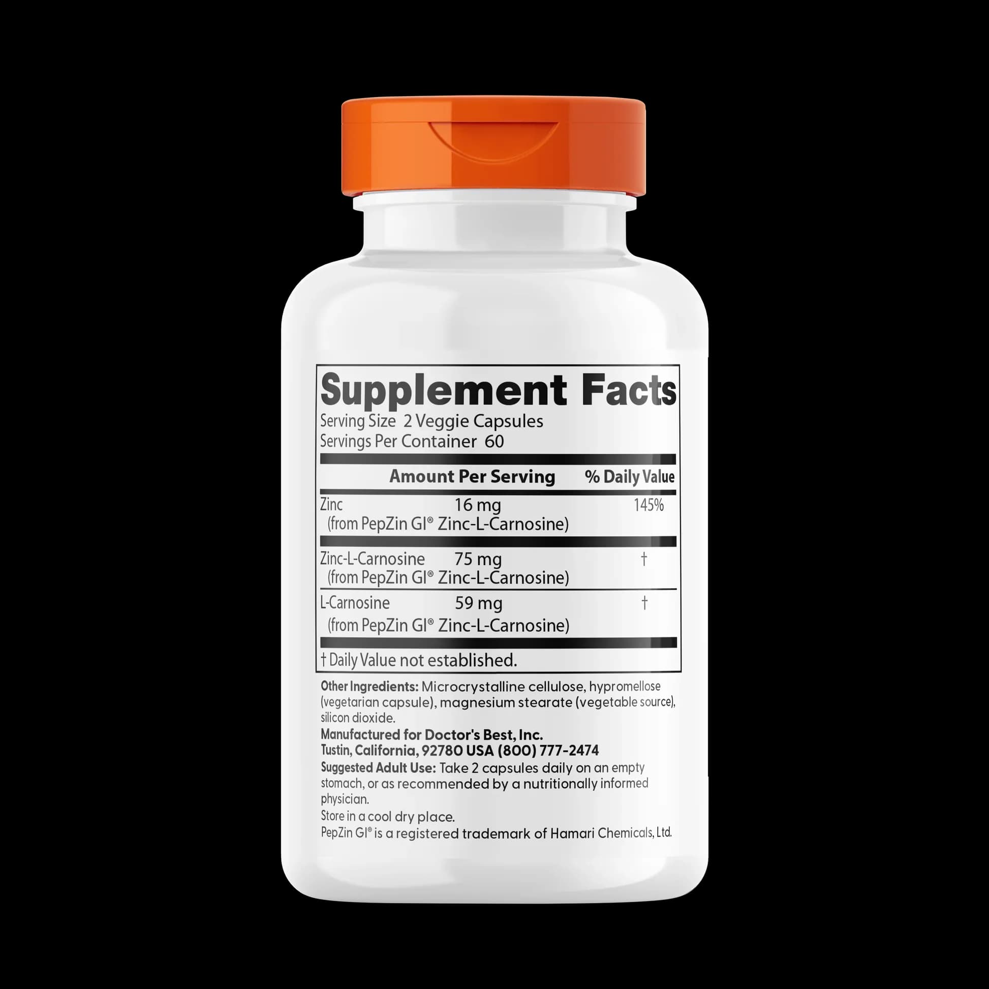 Doctor's Best PepZin GI Zinc-L-Carnosine Price in Pakistan