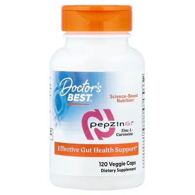 Doctor's Best, PepZin GI®, Zinc-L-Carnosine, 120 Veggie Caps