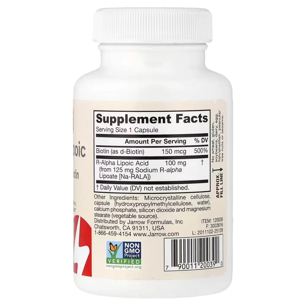 Jarrow R-Alpha Lipoic Acid with Biotin Capsules Pakistan